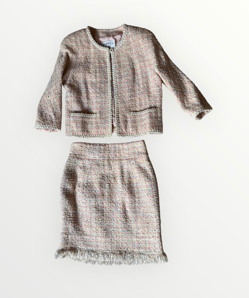 Tailleur Chanel tg. 40 rosa