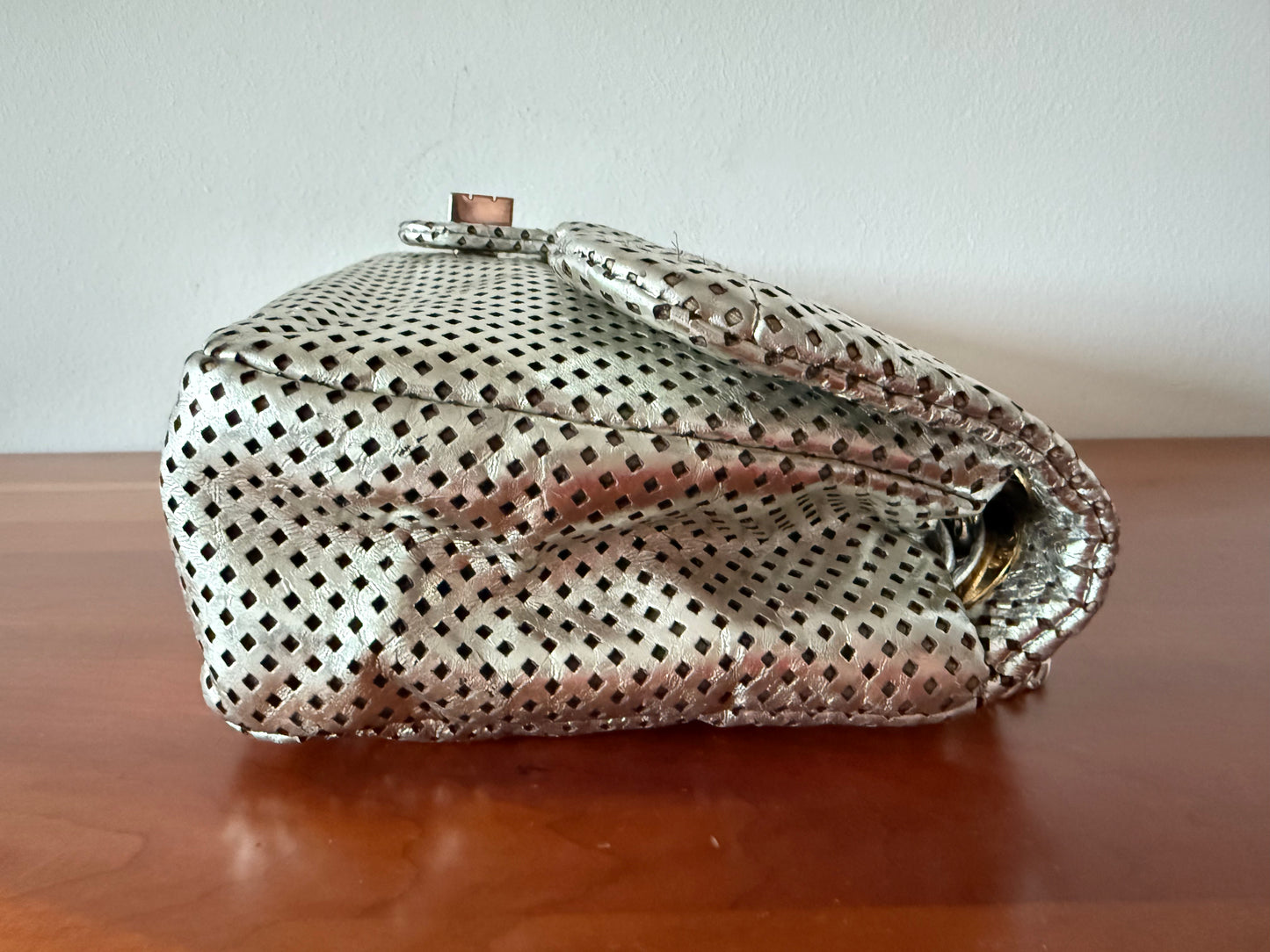 Borsa Chanel 2.55 argento vintage