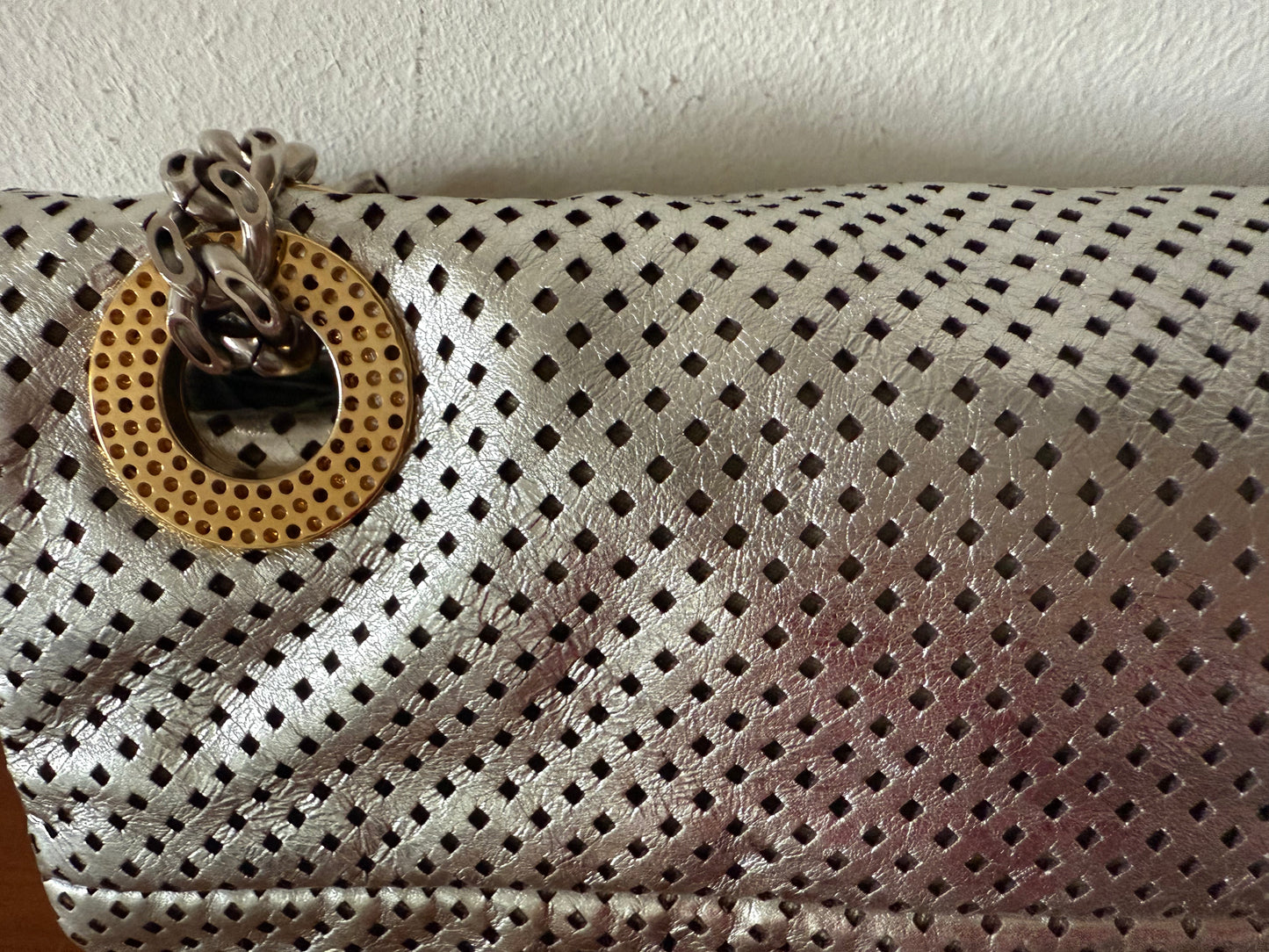 Borsa Chanel 2.55 argento vintage